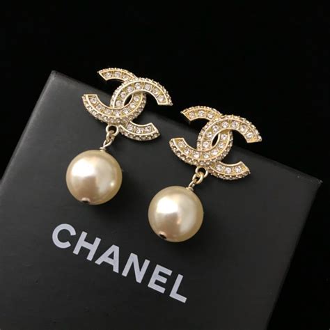 cheap coco chanel earrings|coco chanel earrings real.